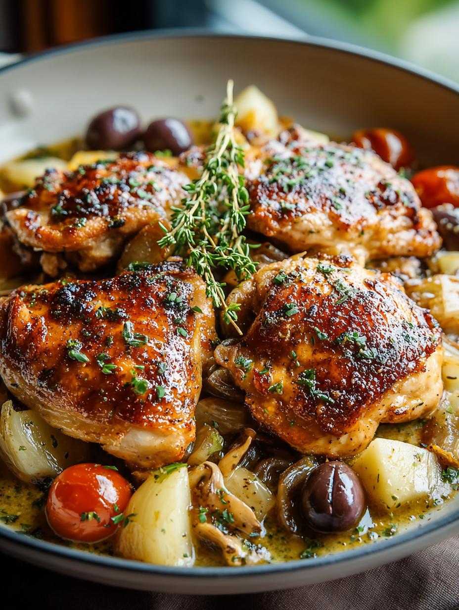 Irresistible Irish Chicken served with creamy sauce and herbs