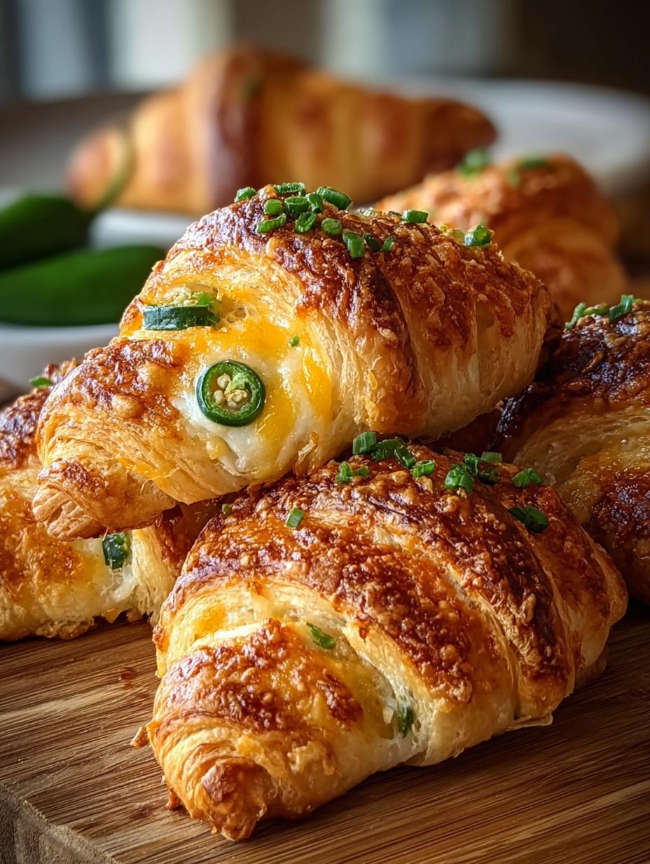 Delicious jalapeno crescent rolls ready to be served with a dip