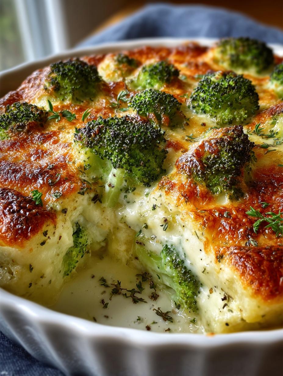 Keto Broccoli Cauliflower Gratin
