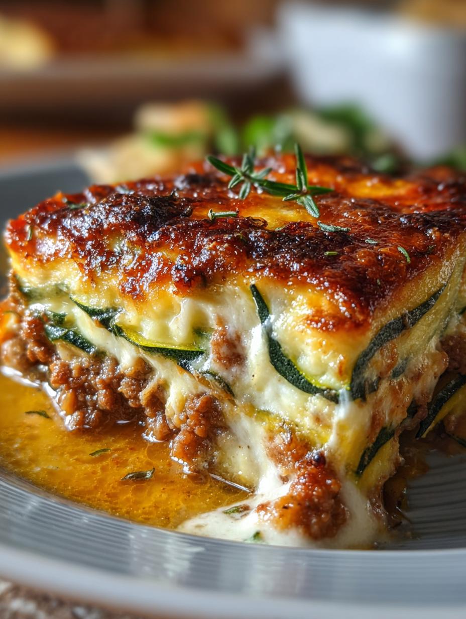 Keto Zucchini Casserole Ground