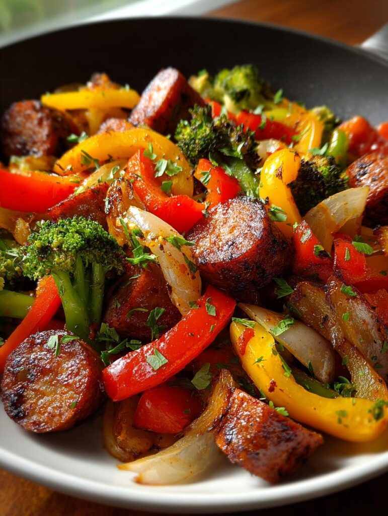 Kielbasa Veggie Skillet Dinner