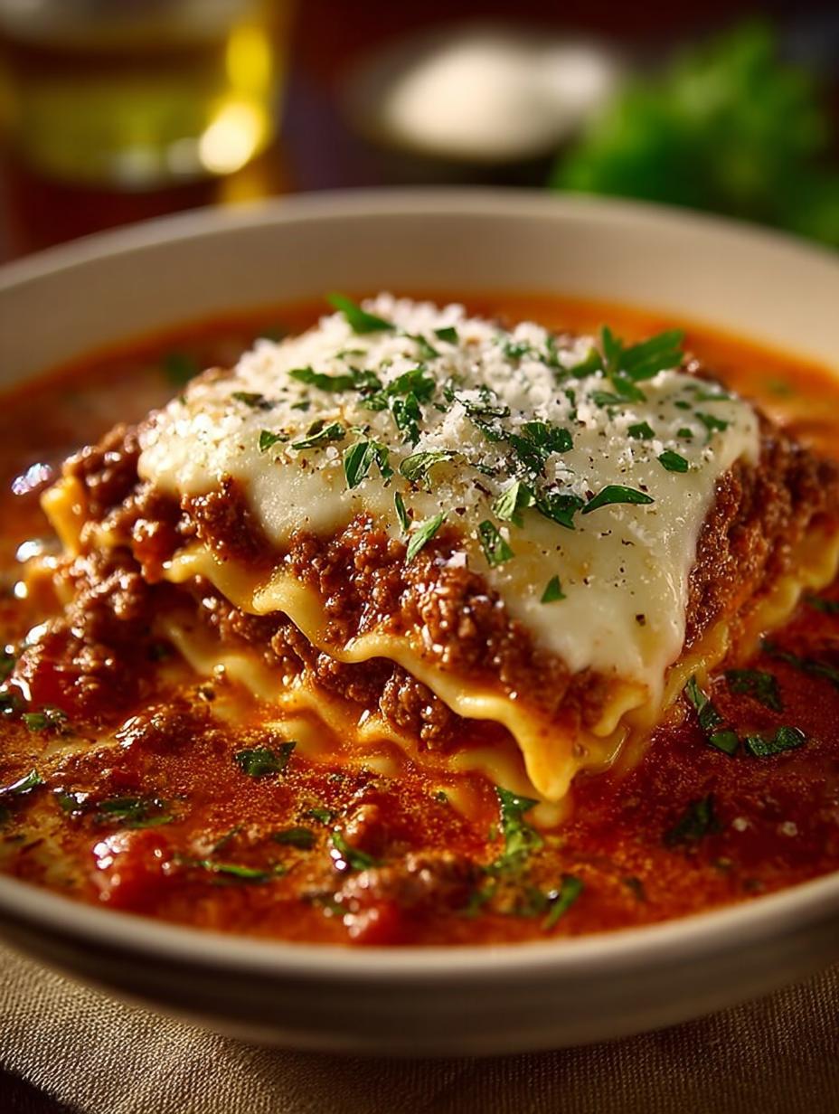 Lasagna Soup