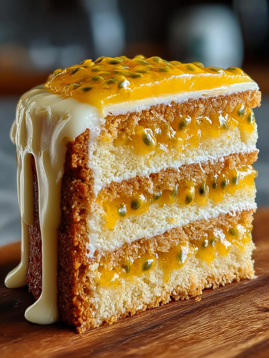 Luscious Passion Fruit Cake: 7 Steps to Tropical Bliss 5 Luscious Passion Fruit Cake: 7 Steps to Tropical Bliss - Luscious Passion Fruit Cake - main visual representation