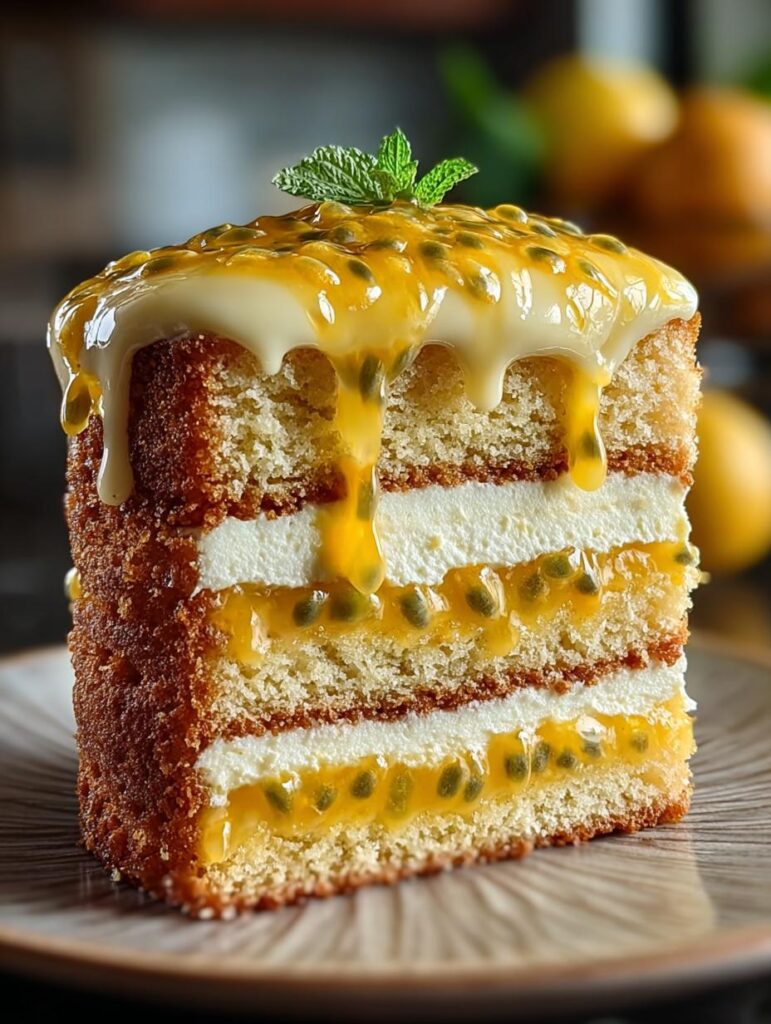 Luscious Passion Fruit Cake