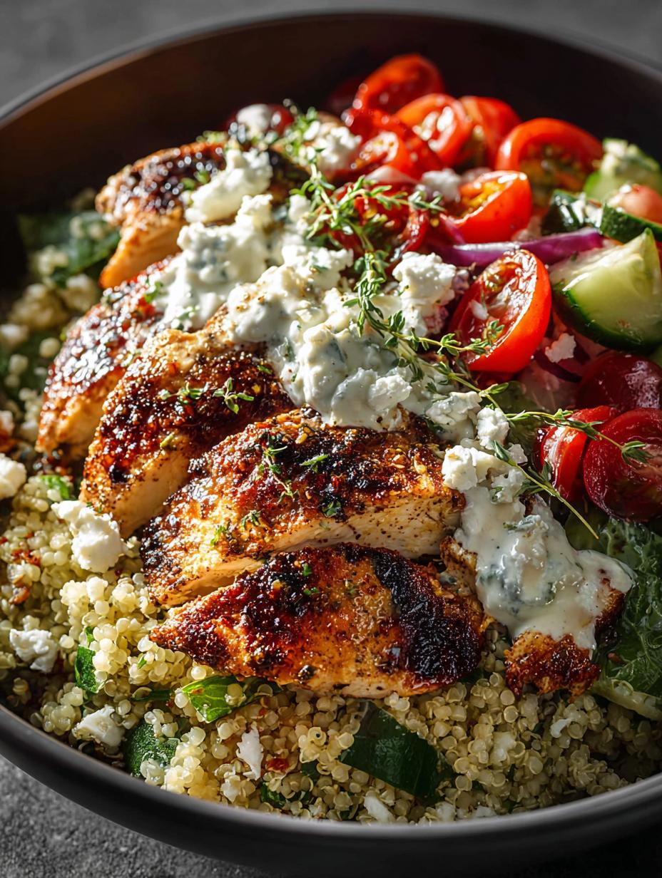 Delicious Mediterranean Chicken Grain Bowl Recipe 6 Delicious Mediterranean Chicken Grain Bowl Recipe - Mediterranean Chicken Grain Bowl - additional detail
