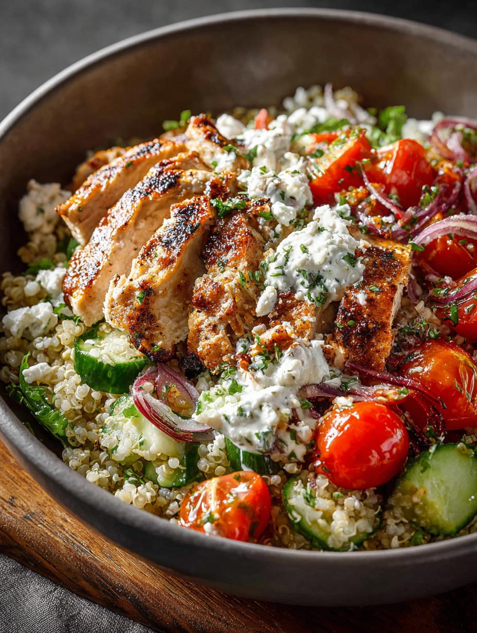 Mediterranean Chicken Grain Bowl