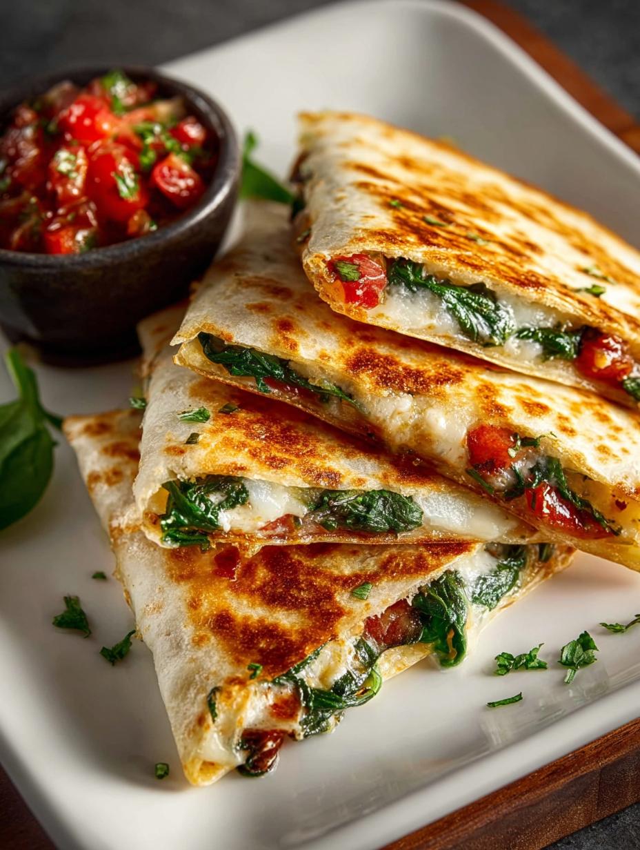 Mediterranean Quesadillas with Spinach: 15-Minute Delight 5 Mediterranean Quesadillas with Spinach: 15-Minute Delight - Mediterranean Quesadillas with Spinach - main visual representation