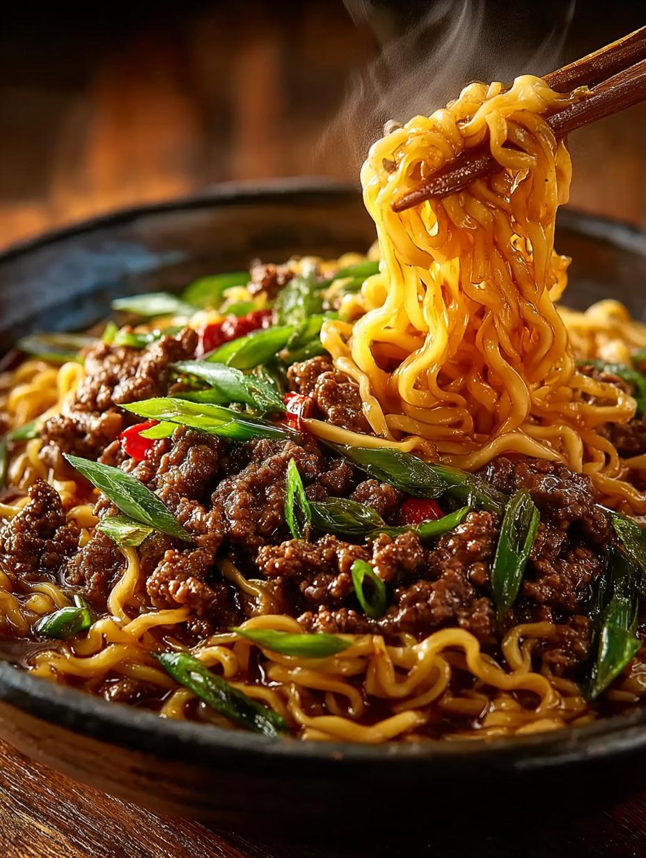Mongolian Ground Beef Noodles: 7 Bold & Easy Steps - Mongolian Ground Beef Noodles - additional detail