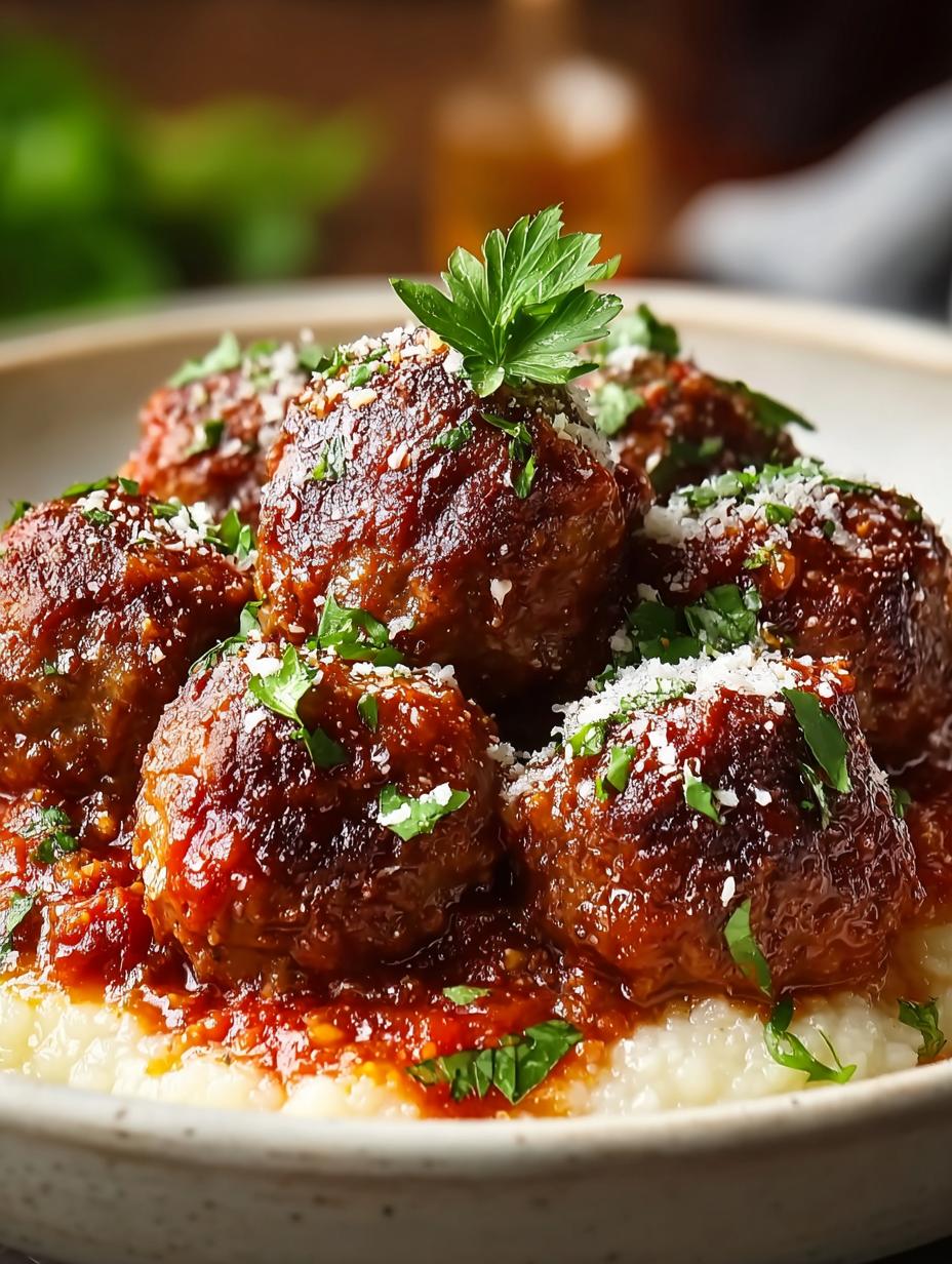 Mouthwatering Crockpot Italian Meatballs