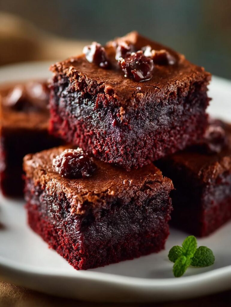 Oat Flour Beet Brownies
