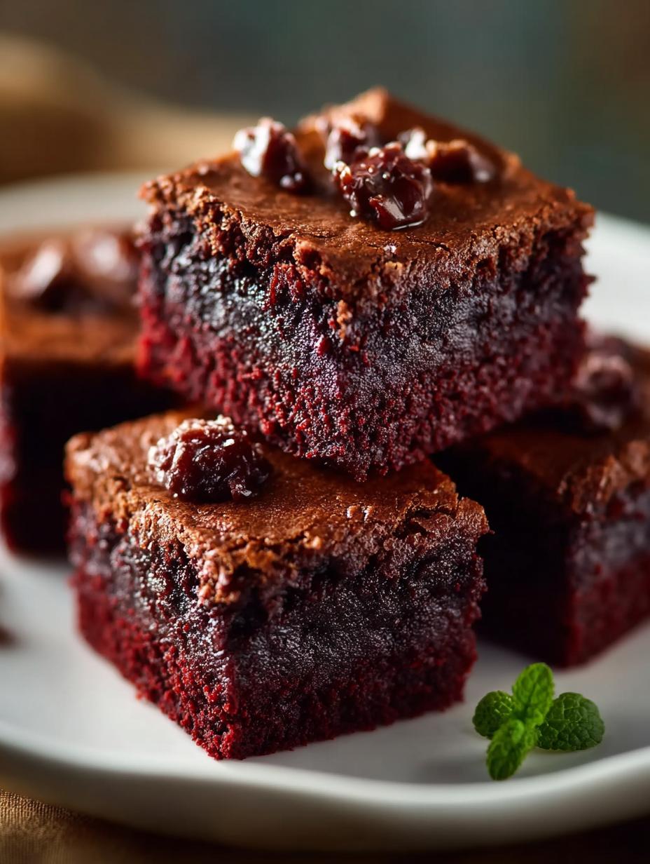 Oat Flour Beet Brownies