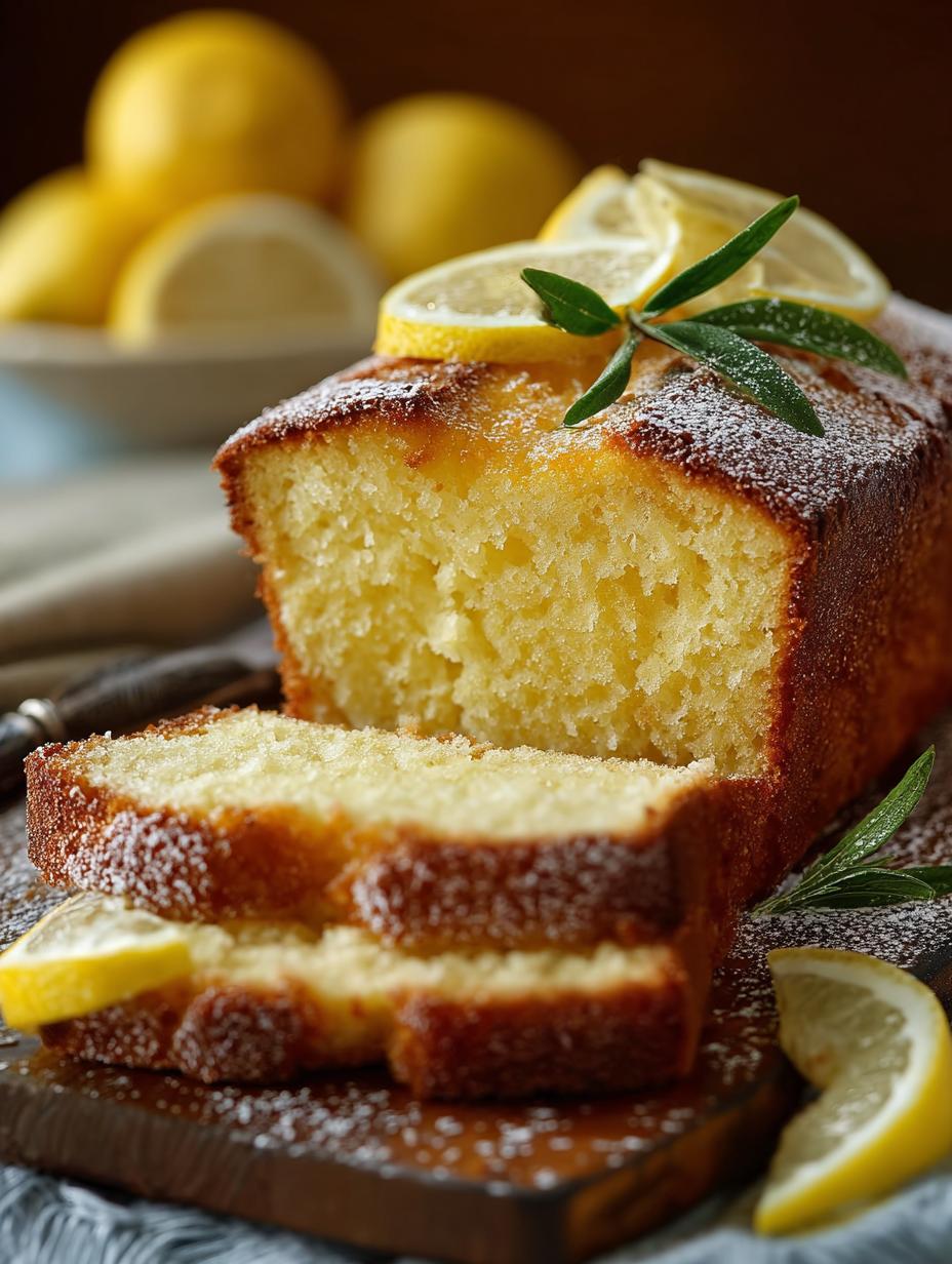 Old Fashioned Lemon Pound