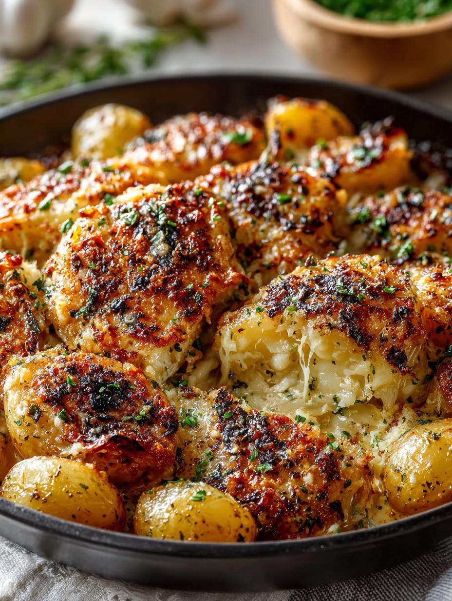One Pan Garlic Parmesan Chicken & Potatoes Delight - One Pan Garlic Parmesan - additional detail