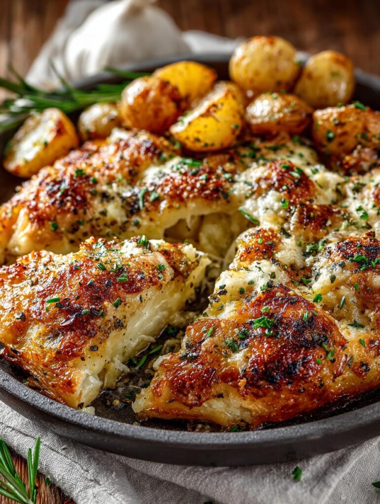 One Pan Garlic Parmesan