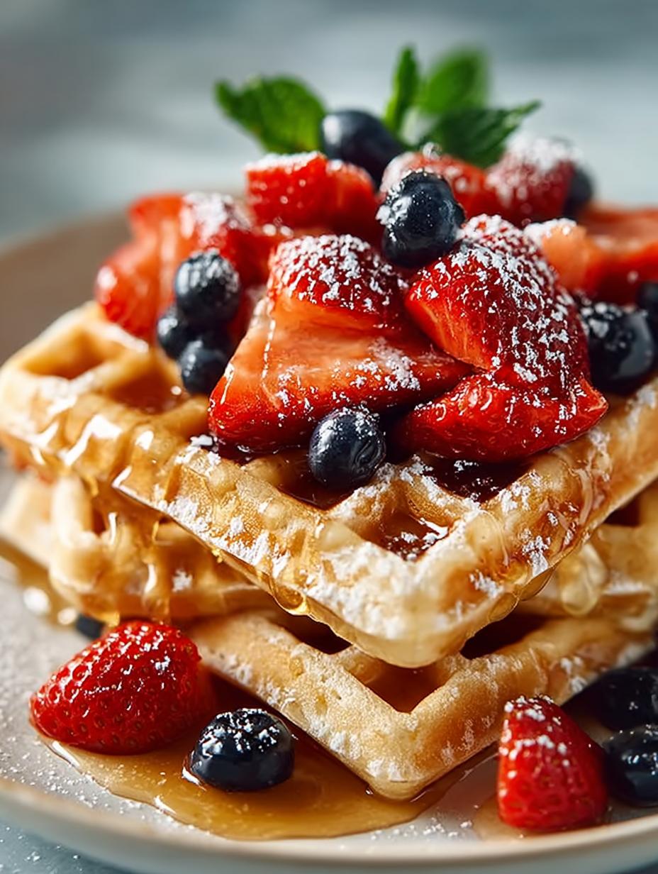 Overnight Almond Oatmeal Waffles: 5 Reasons to Love Them - Overnight Almond Oatmeal Waffles - additional detail