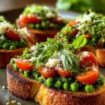 Pea Bruschetta