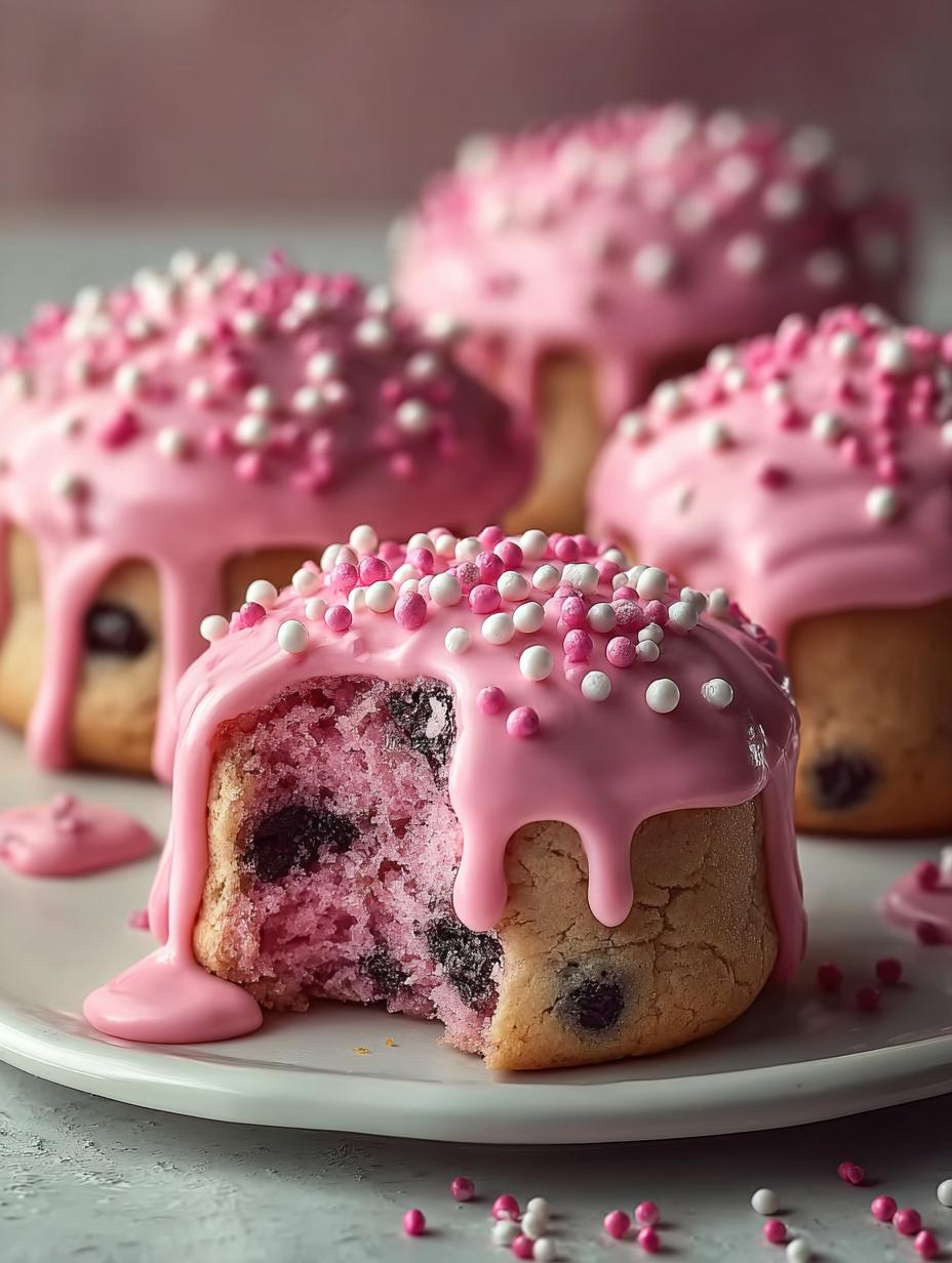 Pink Cookie Dough Mini Cakes: 24 Delightful Treats 5 Pink Cookie Dough Mini Cakes: 24 Delightful Treats - Pink Cookie Dough Mini - main visual representation