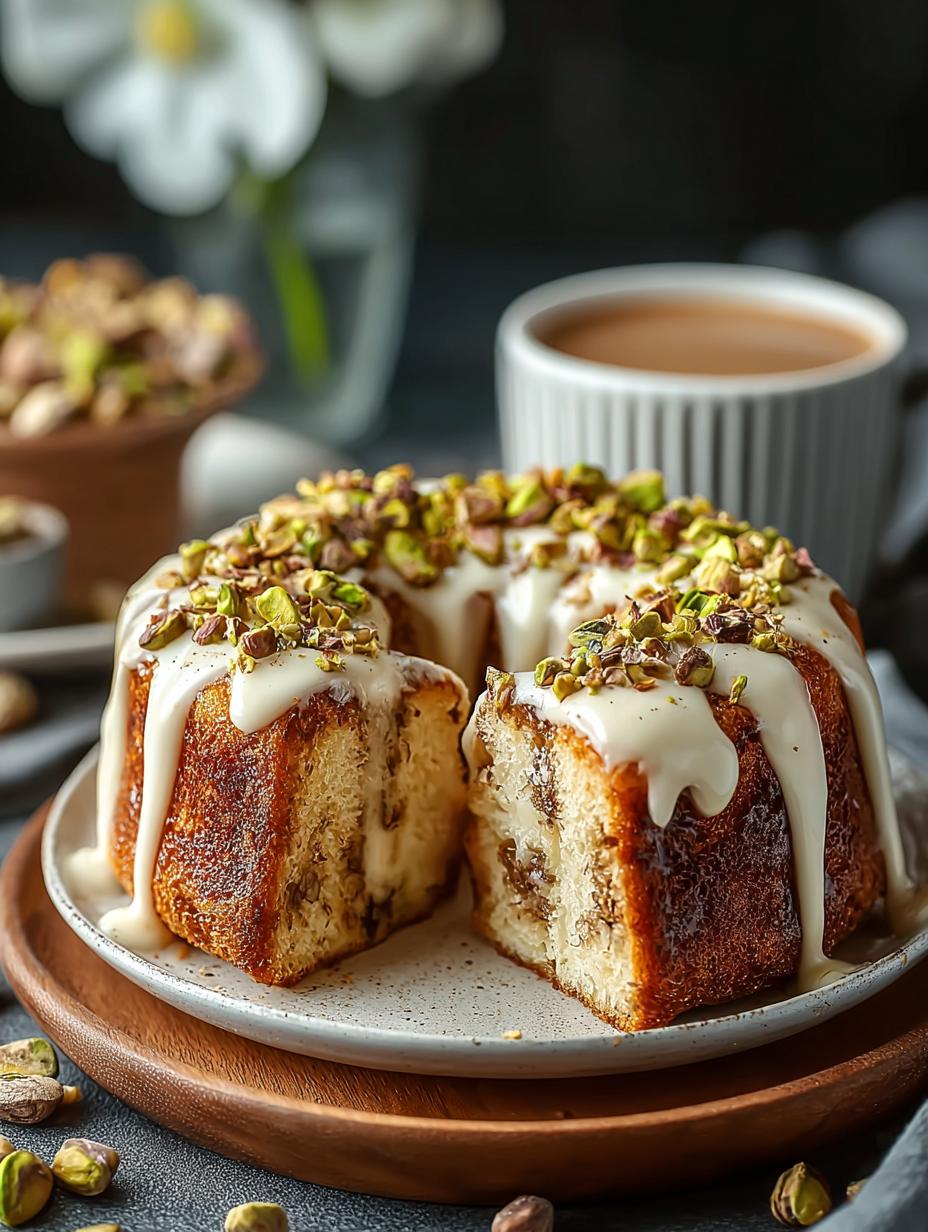Pistachio Coffee Cake: 7 Irresistible Variations 6 Pistachio Coffee Cake: 7 Irresistible Variations - Pistachio Coffee Cake - additional detail