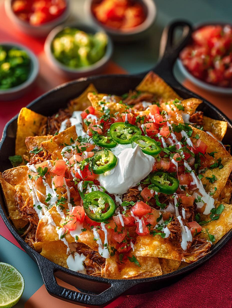 Delicious Pulled Pork Nachos for Your Next Gathering 5 Delicious Pulled Pork Nachos for Your Next Gathering - Pulled Pork Nachos - main visual representation