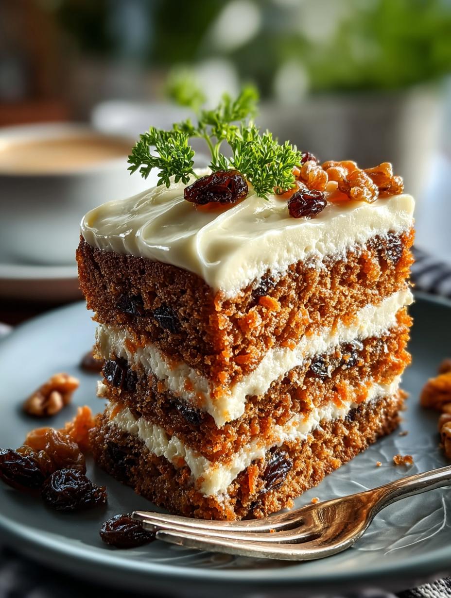 Raisin Carrot Cake: 7 Secrets for Irresistible Moistness - Raisin Carrot Cake - additional detail