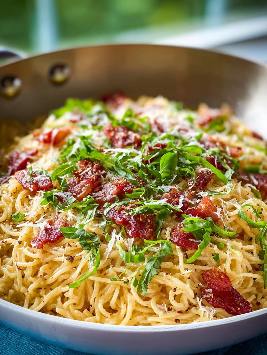 Ramen Carbonara with Bacon