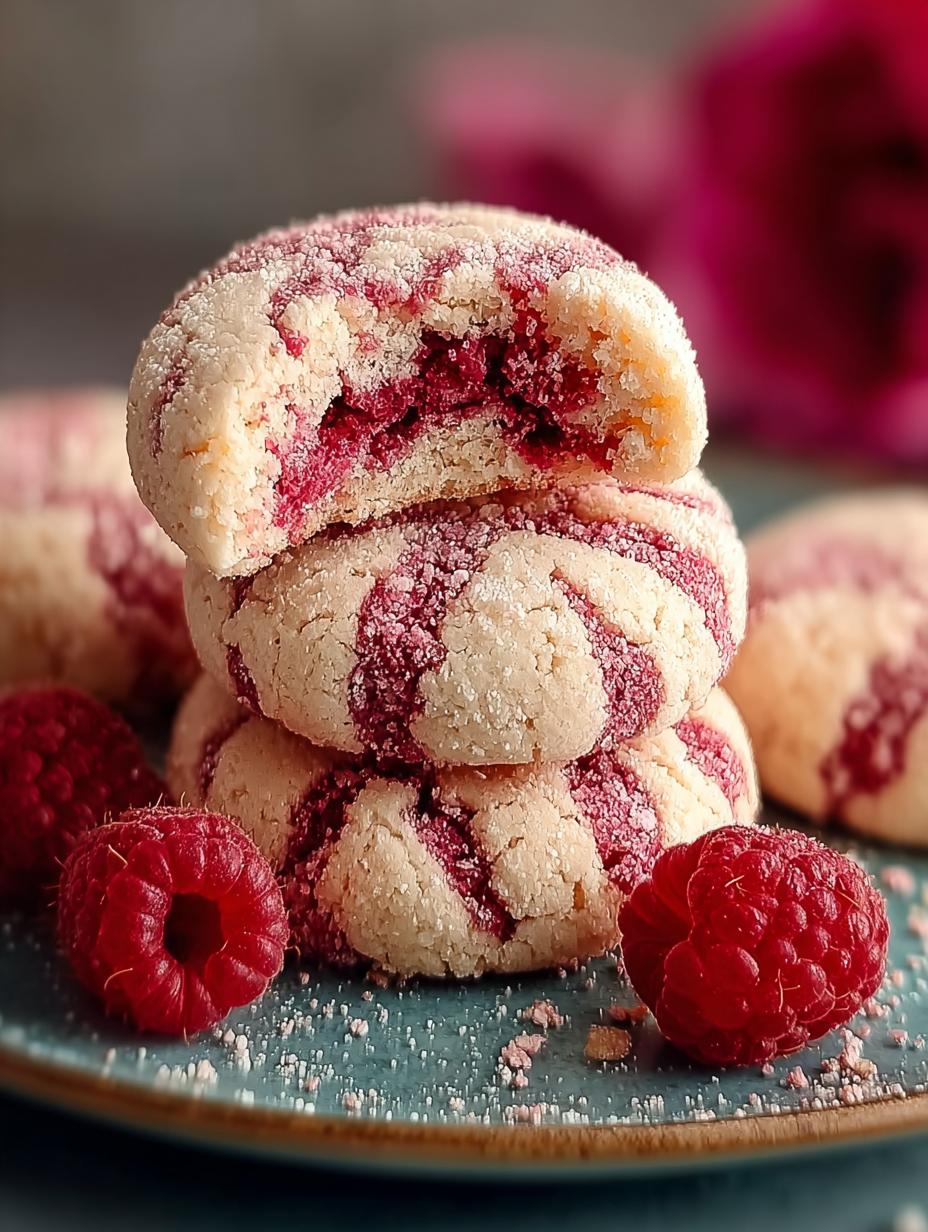 Raspberry Rose Cookies