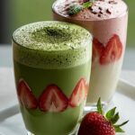 Refreshing Strawberry Matcha Latte