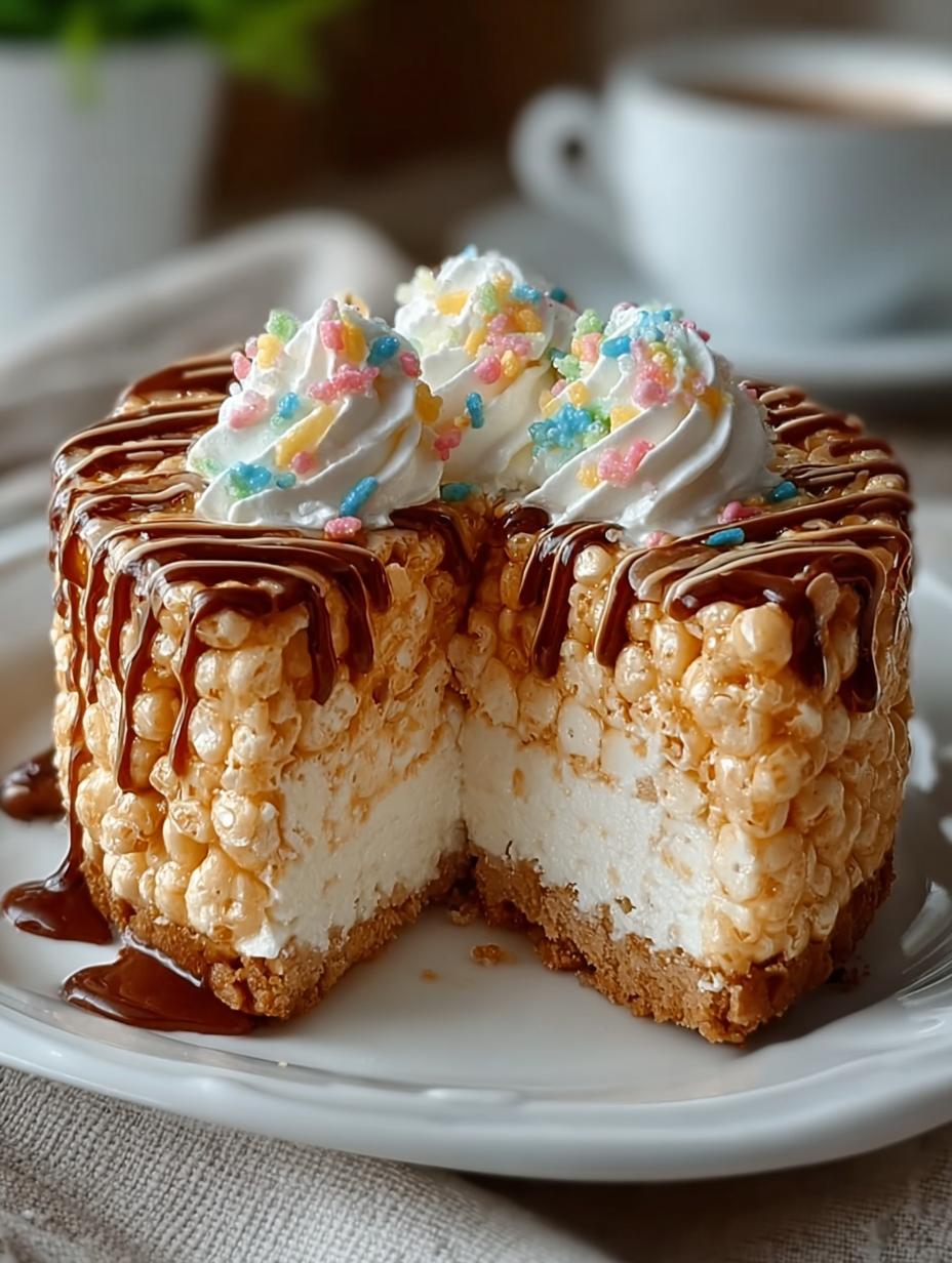 Rice Krispie Treat Cheesecake: 12 Unforgettable Slices - Rice Krispie Treat Cheesecake - main visual representation