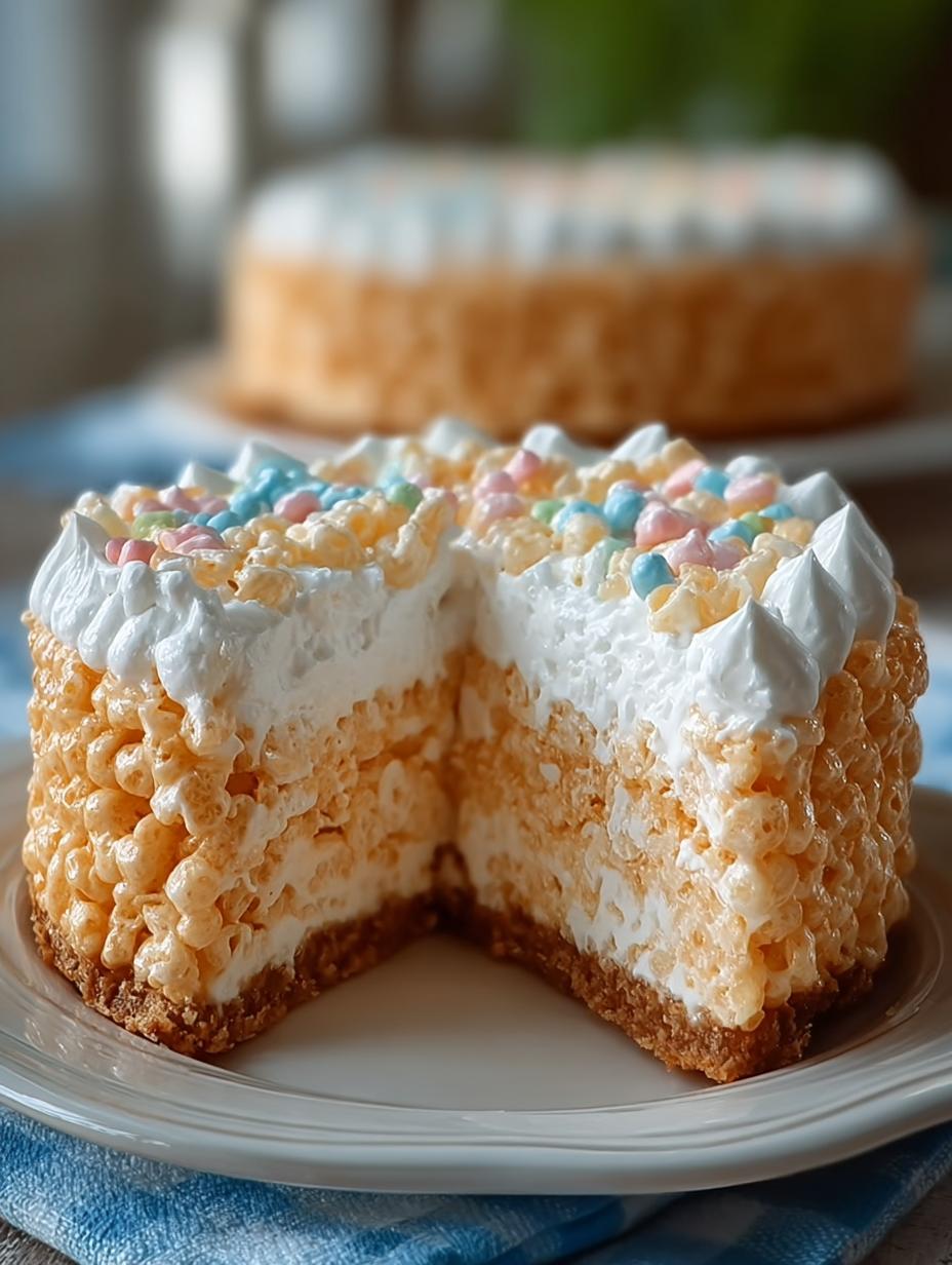 Rice Krispie Treat Cheesecake: 12 Unforgettable Slices - Rice Krispie Treat Cheesecake - additional detail