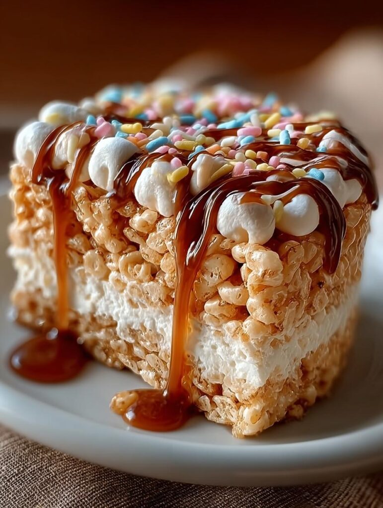 Rice Krispie Treat Cheesecake