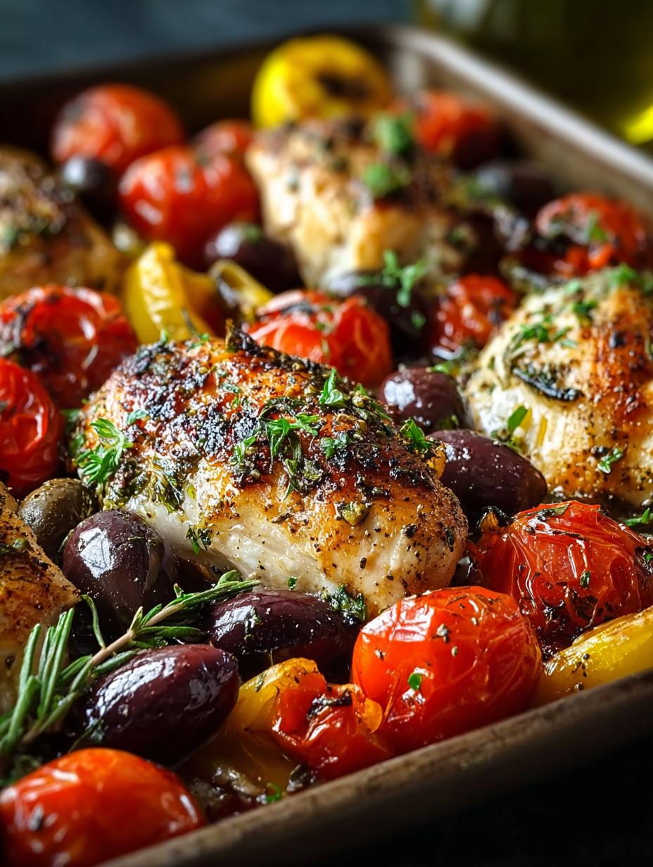 Savory Sheet Pan Greek Chicken with Fresh Veggies Delight 5 Savory Sheet Pan Greek Chicken with Fresh Veggies Delight - Sheet Pan Greek Chicken - main visual representation