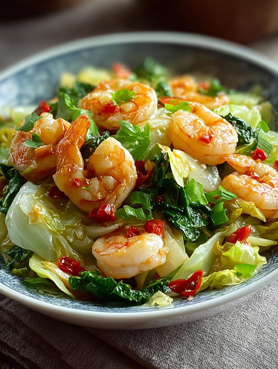 Savory Shrimp Cabbage Stir Fry Ready in Just 30 Minutes 6 Savory Shrimp Cabbage Stir Fry Ready in Just 30 Minutes - Shrimp Cabbage Stir Fry - additional detail