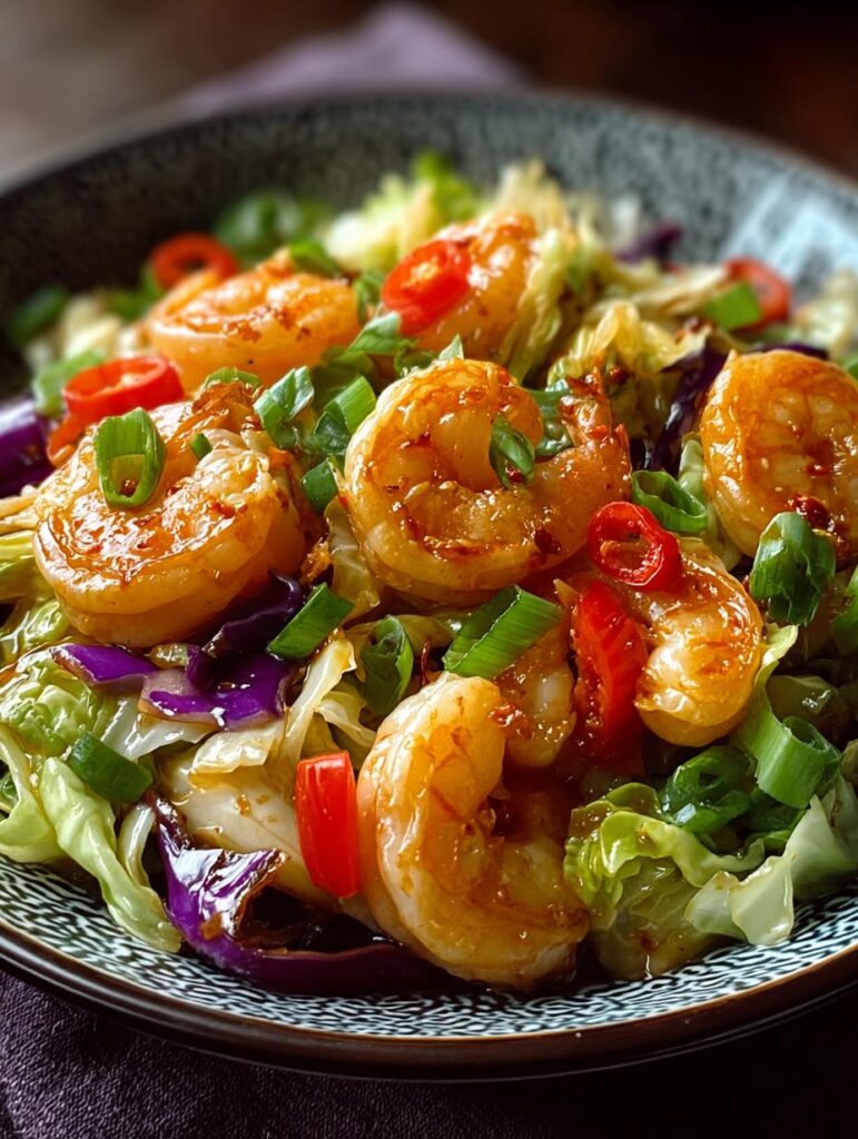 Shrimp Cabbage Stir Fry