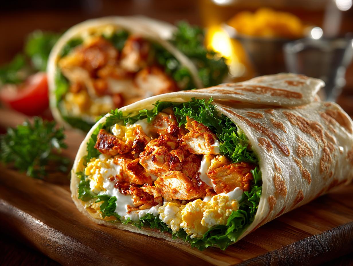 Spicy Buffalo Chicken Wraps