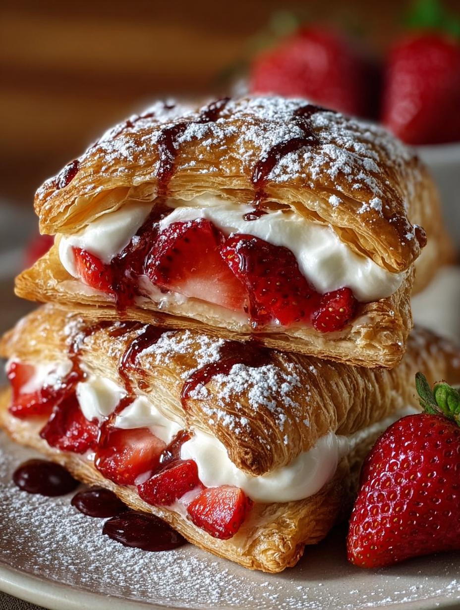 Strawberry Cheesecake Turnovers: 7 Irresistible Delights 5 Strawberry Cheesecake Turnovers: 7 Irresistible Delights - Strawberry Cheesecake Turnovers - additional detail