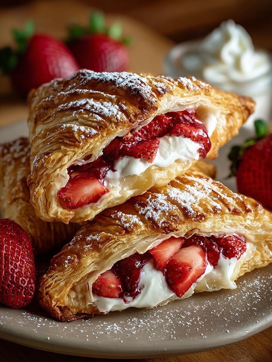 Strawberry Cheesecake Turnovers: 7 Irresistible Delights - Strawberry Cheesecake Turnovers - additional detail