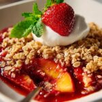 Strawberry Peach Crisp For
