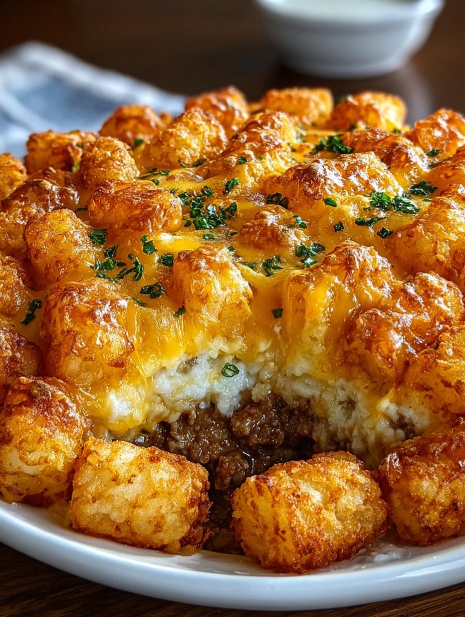 Tater Tot Casserole with Ground Beef: Comfort in Every Bite - Tater Tot Casserole with - main visual representation