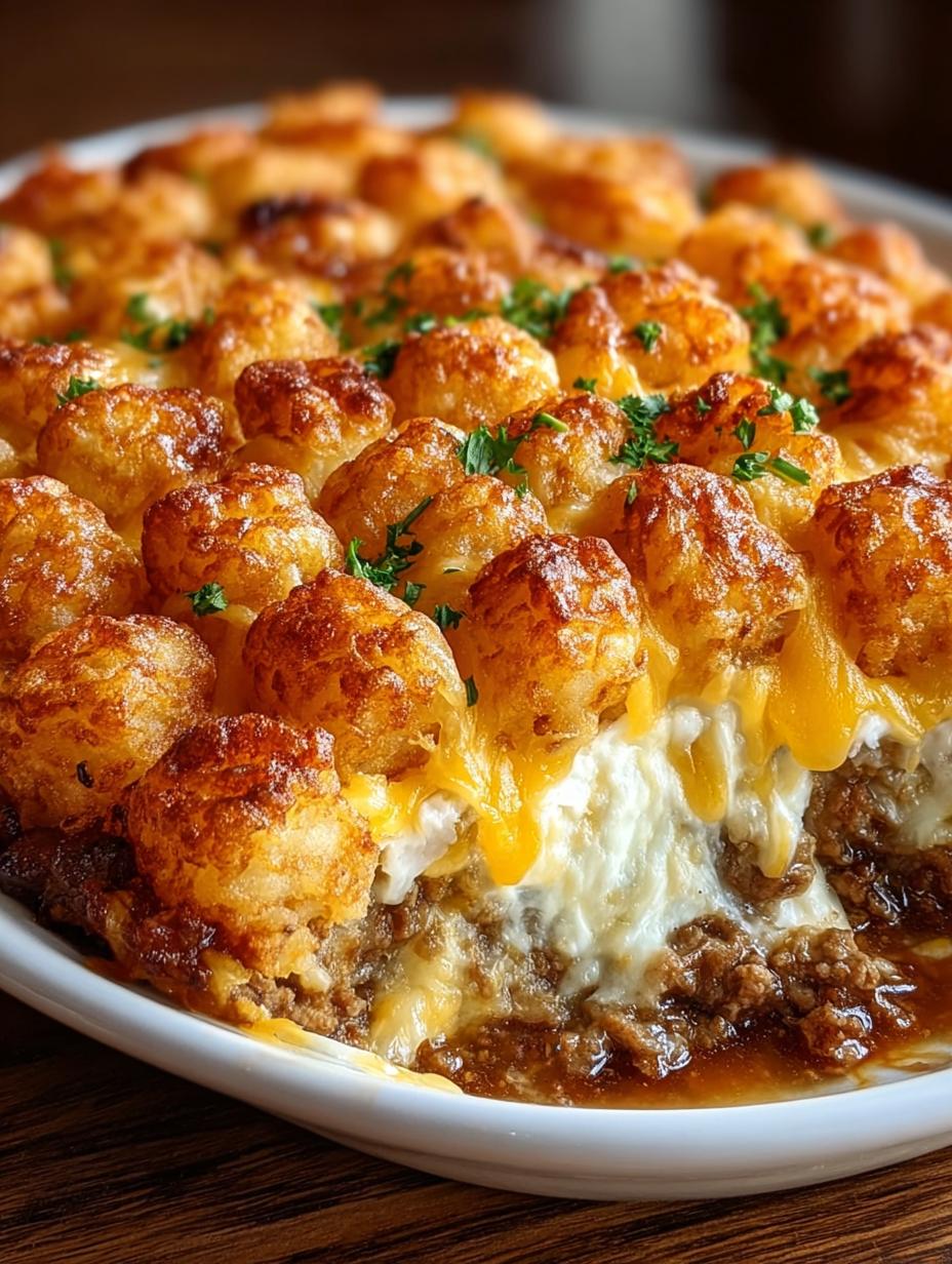 Tater Tot Casserole with Ground Beef: Comfort in Every Bite - Tater Tot Casserole with - additional detail