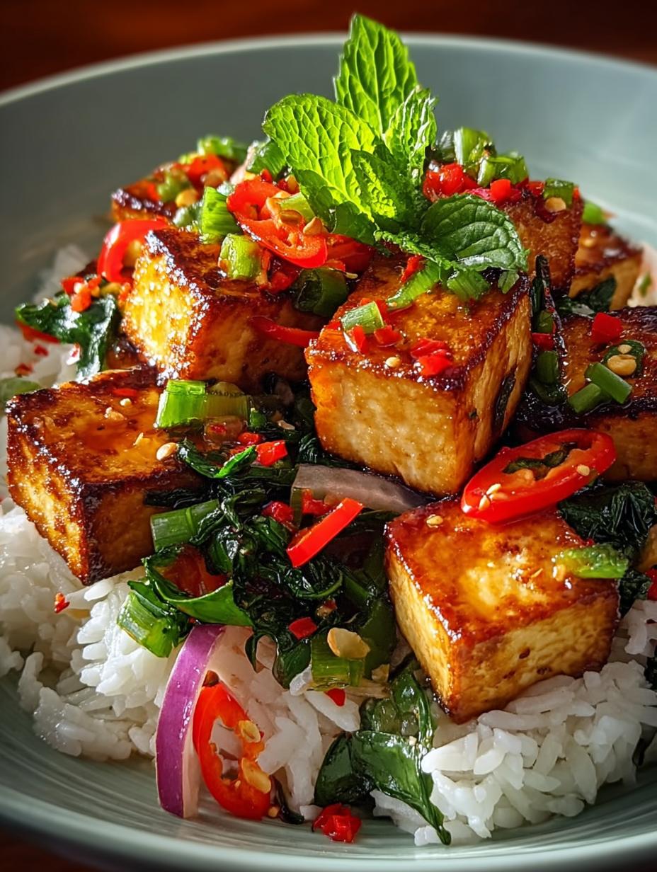 Heavenly Thai Basil Tofu: A Flavorful 45-Minute Delight 5 Heavenly Thai Basil Tofu: A Flavorful 45-Minute Delight - Thai Basil Tofu - main visual representation