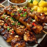 Thai Pineapple Peanut Satay