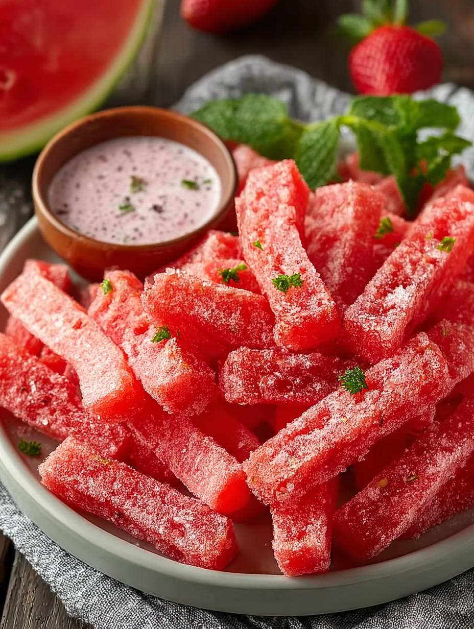 Tiktok Watermelon Fries: 7 Irresistible Summer Treats - Tiktok Watermelon Fries - main visual representation
