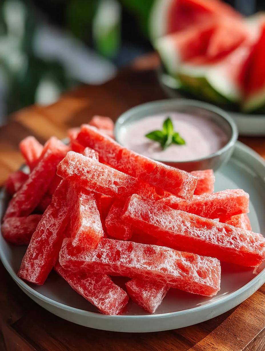 Tiktok Watermelon Fries: 7 Irresistible Summer Treats - Tiktok Watermelon Fries - additional detail
