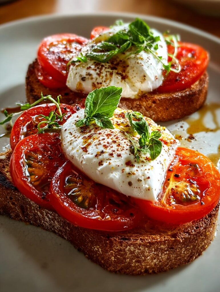 Tomato Burrata Toast