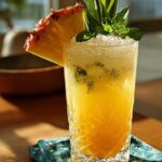Tropical Pineapple Mocktail Refreshing