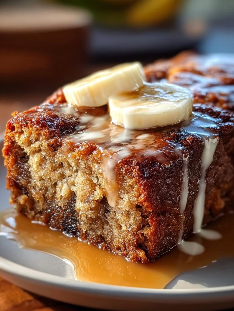 Truly Sticky Banana Bread