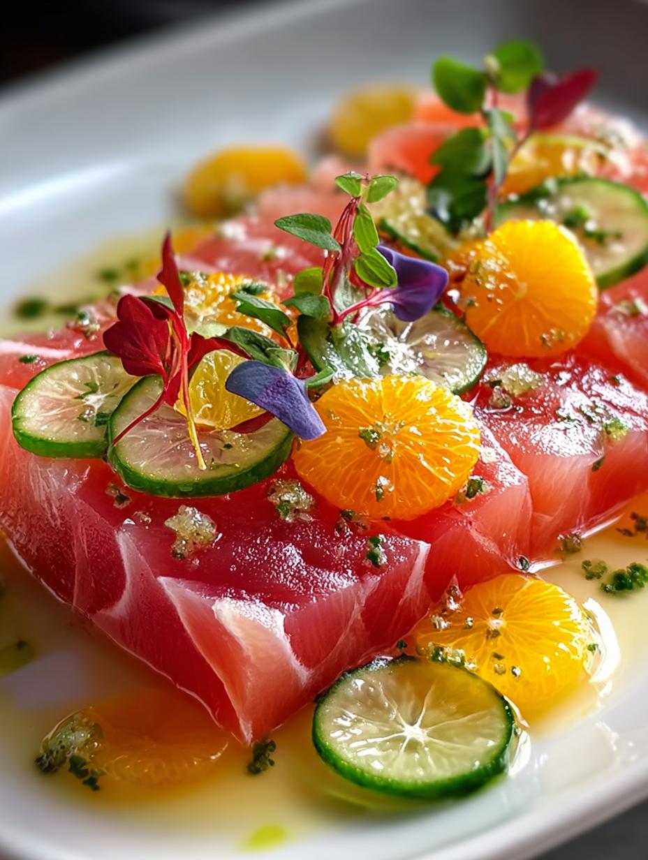 Tuna Crudo with Citrus: 5 Zesty Variations to Delight - Tuna Crudo with Citrus - additional detail