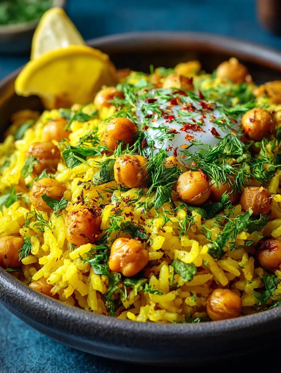 Turmeric Rice with Chickpeas