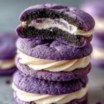Ube Cookies Cream Cookies