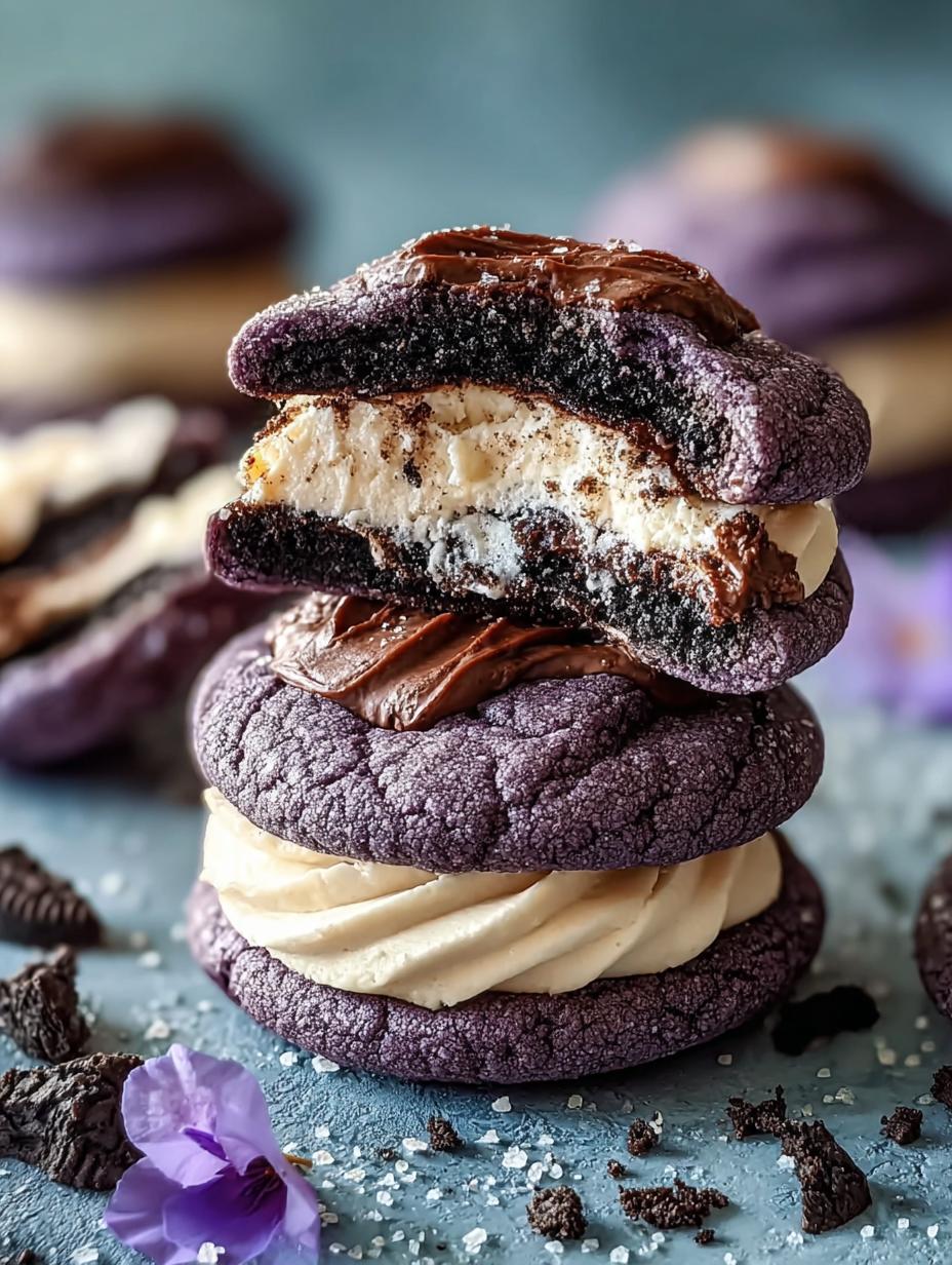 Delicious Ube Cookies Cream Cookies to Satisfy Cravings - Ube Cookies Cream Cookies - additional detail